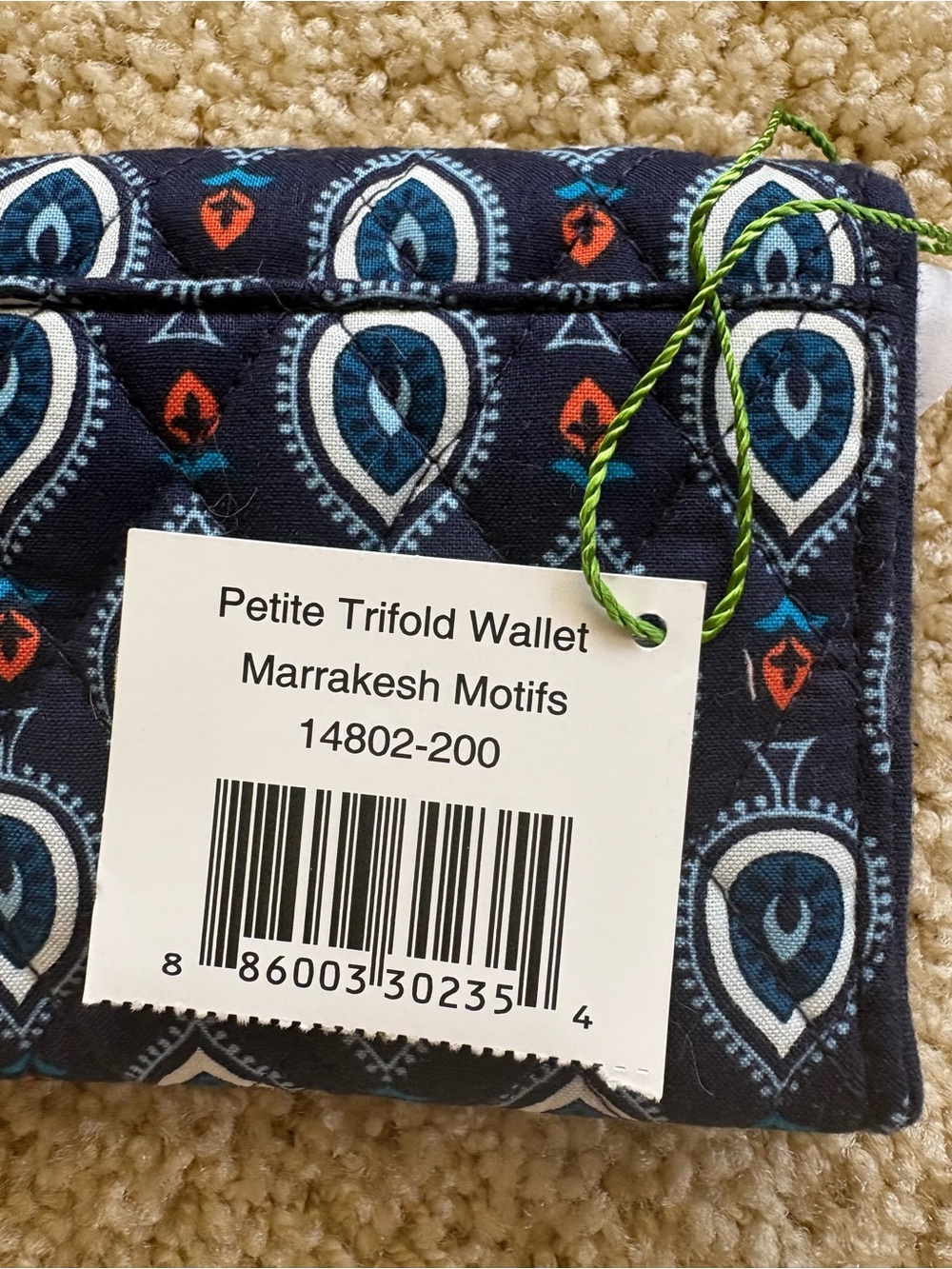 Vera Bradley Petite Trifold Wallet Marrakesh‎ Motifs - Picture 3 of 8